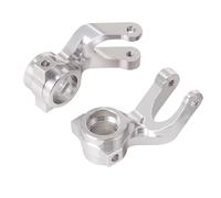 Accessoires Mise Niveau Rc pour Arrma pour Fury pour Mega Kit Court Véhicule Tout-Terrain 2 Roues Motrices 1/10 - Pièces Détachées pour Moyeu Avant en Aluminium(Silver)
