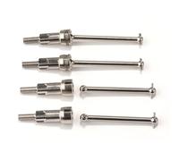 Accessoires Mise Niveau Rc pour Arrma pour Mojave pour Grom 1/14 Rc Télécommande Voiture Cvd Ensemble d'arbre Acier Réparation Mise À Niveau Pièces Modifier Accessoires(Silver)