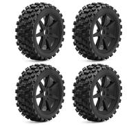 Accessoires Mise Niveau Rc pour ARRMA pour Typhoon 1/8 RC Télécommande Voiture Monstre Griffe Tout-Terrain 4 Pièces Pneu 17mm Pneus Hexagonaux Mise À Niveau