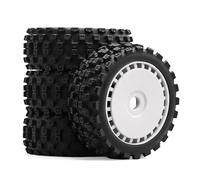 Accessoires Mise Niveau Rc pour ARRMA pour Typhoon 1/8 RC Télécommande Voiture Monstre Griffe Tout-Terrain 4 Pièces Pneu 17mm Pneus Hexagonaux Mise À Niveau