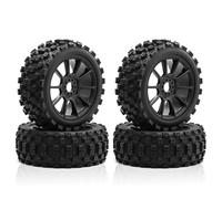Accessoires Mise Niveau Rc pour ARRMA pour Typhoon 1/8 RC Télécommande Voiture Monstre Griffe Tout-Terrain 4 Pièces Pneu 17mm Pneus Hexagonaux Mise À Niveau