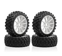 Accessoires Mise Niveau Rc pour ARRMA pour Typhoon 1/8 RC Télécommande Voiture Monstre Griffe Tout-Terrain 4 Pièces Pneu 17mm Pneus Hexagonaux Mise À Niveau