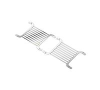 Accessoires Mise Niveau Rc pour H8H pour Defender 1/8 RC Voiture Abat-Jour Avant en Acier Inoxydable Calandre Métallique Mise À Niveau Réparation Modifier Pièces Décoration Remplacement(Silver)