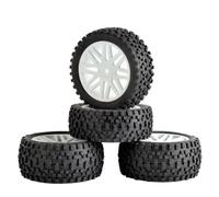 Accessoires Mise Niveau Rc pour HSP pour HP Support pour Voiture Tout-Terrain RC 1/10 Lot 4 Roues Caoutchouc pour Buggy RC Moyeu Hexagonal 12 Mm Pièces Rechange pour Amélioration