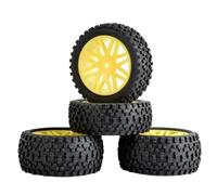Accessoires Mise Niveau Rc pour HSP pour HP Support pour Voiture Tout-Terrain RC 1/10 Lot 4 Roues Caoutchouc pour Buggy RC Moyeu Hexagonal 12 Mm Pièces Rechange pour Amélioration