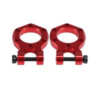 Accessoires Mise Niveau Rc pour SCX10 pour TRX4 pour Element pour Enduro CC01 pour Wrangler 1/10 Rc Crochet Remorquage CNC en Aluminium Treuil Pare-Chocs Anneau D Pièces Mise À Niveau(Red)