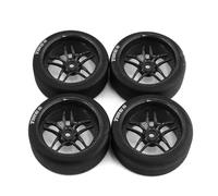 Accessoires Mise Niveau Rc pour Tamiya pour TT01 pour TT02 XV01 PTG-2 pour Kyosho pour HPI pour HSP 1/10 Voiture Rc sur Route Touring 65mm Pneu À Dérive Dure Pièces Roue