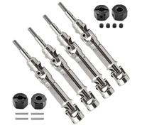 Accessoires Mise Niveau Rc pour Traxxas pour Mini pour Maxx 4X4 Rc Voiture Télécommande en Acier Allié Cvd Arbres Transmission Moyeux Ensemble Mise À Niveau Réparation Modifier Pièces(Black)