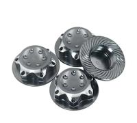 Accessoires Mise Niveau Rc pour Traxxas pour X-Maxx pour Summit pour E-Revo Voiture RC Miniature 1:8 Enjoliveur Antidérapant Moyeu en Aluminium Anti-poussière Écrou Hexagonal 17 Mm