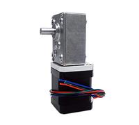 Accessoires Moteur pas à pas Nema17, 42mm, engrenage d'extrudeuse, rapport de moteur pas à pas 100,200,290,8mm, arbre type-d, boîte de vitesses à vis sans fin pour fraiseuse CNC(Gearbox Ratio 100)
