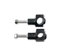 Accessoires Moto 10x1.5 Mm Pince Guidon Réglable En Aluminium CNC 28 Mm Support De Guidon R Réhausseur Guidon Moto(Black-)