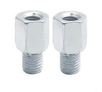 Accessoires Moto 2pcs Adaptateurs De Rétroviseur Moto Scooter M10 10MM M8 8MM 6MM dans Le Sens des Aiguilles d'une Montre Inverse Droite Filetage À Gauche Vis Changement(2X M8-M10 (L-L))