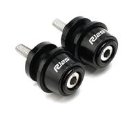 Accessoires Moto 6 Mm Vis De Support 6 Mm pour Ya&MA&HA YZFR125 YZF-R125 YZFR 125 Toutes Années CNC Aluminium Bras Oscillant Curseur Bobines(Black-1)
