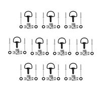 Accessoires Moto Compatible avec Ducati for BMW 14mm / 17mm Race Fasteners Carénage Quick Release D-Ring 1/4 de Tour Vis Rivet Moto Racing boulons(17MM Black)