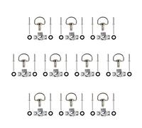 Accessoires Moto Compatible avec Ducati for BMW 14mm / 17mm Race Fasteners Carénage Quick Release D-Ring 1/4 de Tour Vis Rivet Moto Racing boulons(14MM Silver)