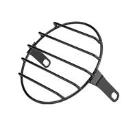 Accessoires moto Couvercle De Grille Rond Pour Phare De Moto À Montage Latéral Pour Cruiser Pour Cafe Racer 6,5 Pouces(Color-1)