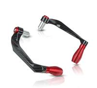 Accessoires moto Levier Frein Et D’embrayage En Aluminium CNC En Aluminium Motocyclette Universelle 7/8" Modification L’équipement Protecteur Bouclier Garde-main Pièces rechange(Red)