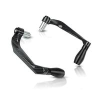 Accessoires moto Levier Frein Et D’embrayage En Aluminium CNC En Aluminium Motocyclette Universelle 7/8" Modification L’équipement Protecteur Bouclier Garde-main Pièces rechange(Noir)