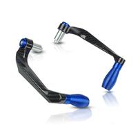 Accessoires moto Levier Frein Et D’embrayage En Aluminium CNC En Aluminium Motocyclette Universelle 7/8" Modification L’équipement Protecteur Bouclier Garde-main Pièces rechange(Blue)