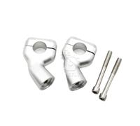 Accessoires Moto Pinces Rehaussement Barre Guidon Adaptateur Relever Guidon pour T&riumph pour Bobber pour T100 pour T120 pour Vitesse pour Twin Riser Pince Guidon(White)