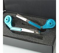 Accessoires moto Pour CFMOTO 250SR 250 SR 250-SR Protège-mains De Moto Poignées Garde De Frein Leviers D’embrayage Protecteur Extrémités Du Guidon Bouchon Pièces rechange(Light Blue Silver)