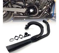 Accessoires Moto pour Harley Davidson Night Rod V-Rod Muscle Luther 2003 2004-2021 Système D'échappement Noir 2 en 1 Silencieux