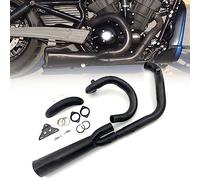 Accessoires Moto pour Harley Davidson Night Rod V-Rod Muscle Luther 2003 2004-2021 Système D'échappement Noir 2 en 1 Silencieux