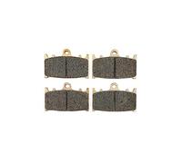 Accessoires moto Pour Kawasaki ZZR 1100 (ZX D1-D9) Pour Ninja ZX-11 D 1993-1997 1998 1999 2000 2001 Plaquettes De Frein Avant Et Arrière Moto(2 pair Front)