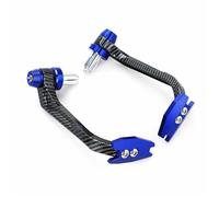 Accessoires moto Pour Vespa GTS 250 300 Pour Sprint Pour Primavera 150 LXV PX GTV Moto Aluminium Carbone Guidon Extrémité Protège-mains Protège-mains Pièces rechange(Blue)