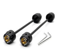 Accessoires Moto Protection De Roue Essieu Avant Arrière Fourche Crash Sliders FZ-6N FZ-6S Pour Fazer 2004-2009(Gold1)