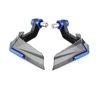 Accessoires moto Protège-mains Guidon De Moto Avec Protection Contre Le Vent Et Les Projections Brosses Protection Universelle Pour Poignées Guidon Motocross Pièces rechange(Style 2 Blue)