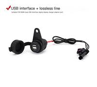 Accessoires Moto USB Double Prise Nouveaux Accessoires de Moto adaptés for BMW R1250RT R1200RT R 1250 RT R 1200 RT LC avec Ligne sans Perte 2021 2020 2019- (Color : Lossless Line)