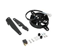 Accessoires Moto Ventilateur De Refroidissement Radiateur D'huile pour EC 300 2021-2023 Dissipateur(Black)