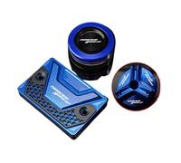 Accessoires Moto Yamaha TRACER900 Tracer 900GT 900 Gt : Protections Pour Bouchons De Remplissage D'huile Et De Liquide De Frein Avant Et Arrière(A set Blue)