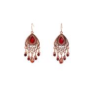 Accessoires Moule Fabrication Bijoux National Style Retro Court Style High End Temperament Earrings Nettoyeur Trousse Fournitures Kits (Red, One Size)