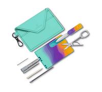 Victorinox Outil multifonction Swiss Card Classic – 10 fonctions, Sydney Style Turquoise/Lilas