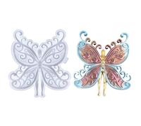Accessoires muraux en silicone Moules personnalisés Papillon Forme flexible Moule époxy Fournitures de bijoux