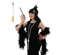 Accéssoires Noirs pour Tenue Charleston ILOVEFANCYDRESS Style années 20.