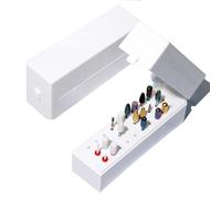 Accessoires Ongles, 30 Trous Boîte De Rangement Pour Forets à Ongles, Boîte De Rangement Pour Outils De Manucure, Table Onglerie Professionnel, Onglerie Materiel Professionnel