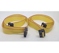 accessoires PC - Connecteurs Pro 2-pack 50,8 cm 50 cm IDC 16P Jaune 1,27 mm câble ruban plat, 45,7 cm, Net 48 cm de long avec FC 2,54 mm 16 broches femelle vers femelle