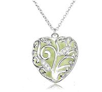 Accessoires Peach Day Coeur Femelle Multicolor Lumineux Arbre Vie Saint Valentin Collier Colliers &