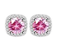 Accessoires Pince Impressionner Accessoires Bijoux Heart Stud Earrings For Women Fournitures Pince Moules Nettoyeur Perles Kits (Pink, One Size)