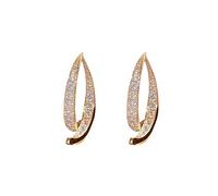 Accessoires Pince Impressionner Étau Bijoux Croix strass d'oreilles mince balancent lune élégant strass d'oreilles mariage femmes accessoires bijoux croix Nettoyeur Moules Petite (Gold, One Size)