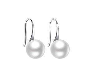 Accessoires Pince Kits compatible with Machine Kits Kits Pearl Earrings Korean Version Light Geometric Shape High Heels Ear Hooks Earrings For Women Perçant Colle Kits Kits (Silver, One Size)