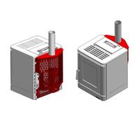 Accessoires poêle à granulés La Nordica Extraflame - Kit carter de sortie supérieure des fumées