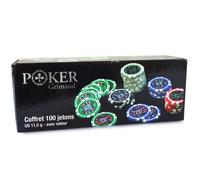 Accessoires Poker - Coffret Cristal 100 Jetons Us 11,5 G Marqués - 130005269