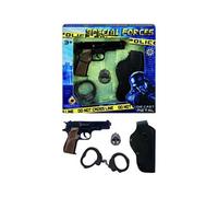 Cpa Toy Police Set Pistol 8 Shots + Wives Multicolore