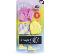 Accessoires poupée - COROLLE - Dressing fluo - Pour poupée mannequin 28 cm - 7 accessoires - Des 4 ans