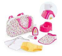 Corolle - Coffret Accessoires à Langer Fleuri, 7 Accessoires, pour Poupon 36cm, dès 2 Ans, 9000141540
