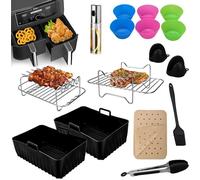 Accessoires Pour Airfryer Ensemble D'Accessoires Pour Friteuse À Air Compatible Avec Ninja Foodi Max Double Zone Af400Eu Af300Eu,E